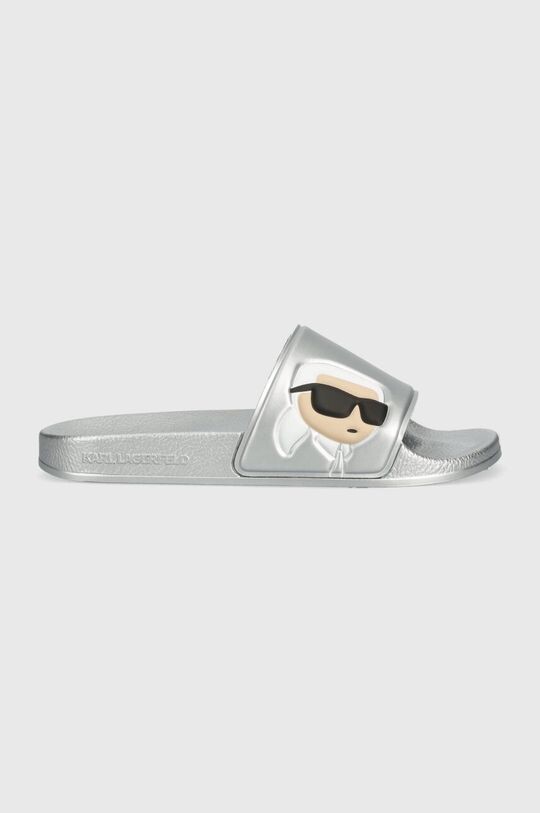

КОНДО шлепанцы Karl Lagerfeld, серебро