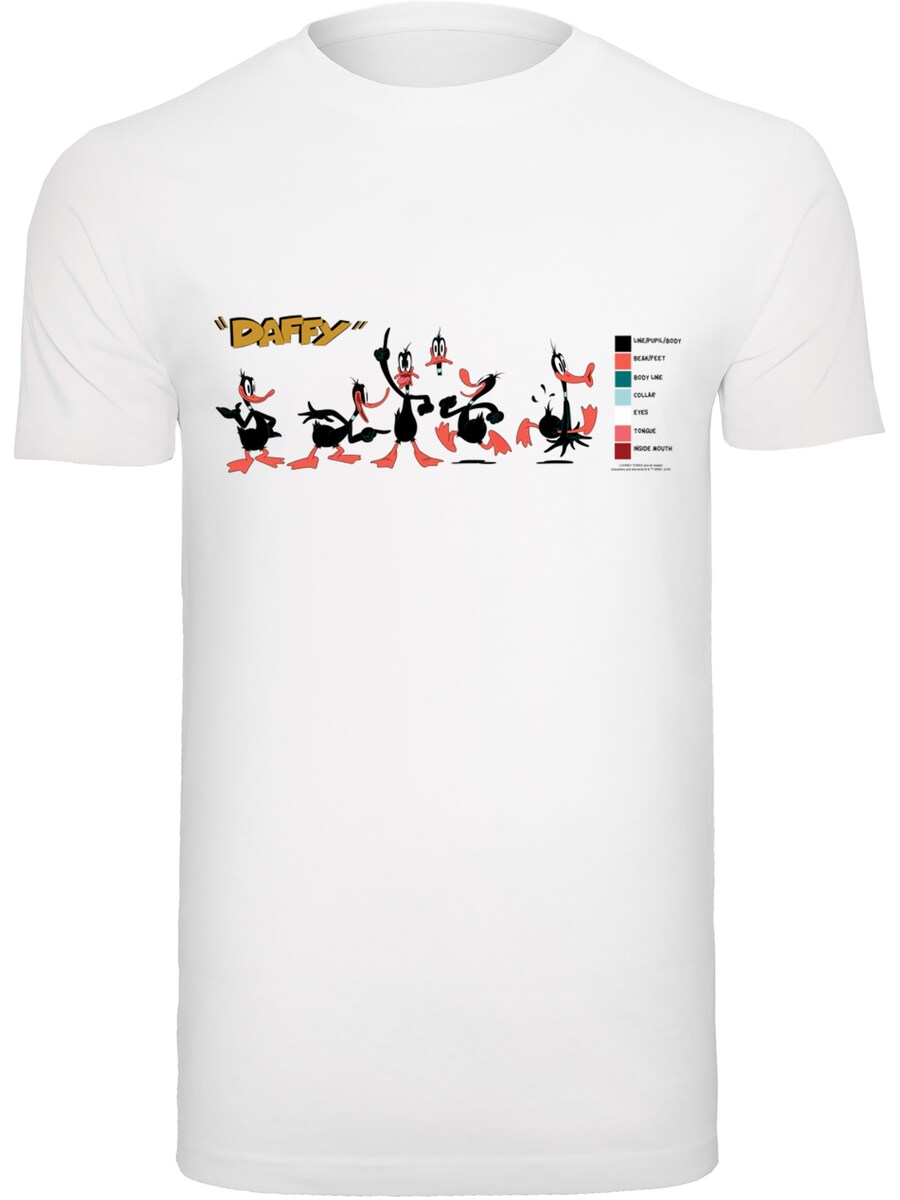 

Рубашка F4NT4STIC Looney Tunes Daffy Duck Colour Code, белый