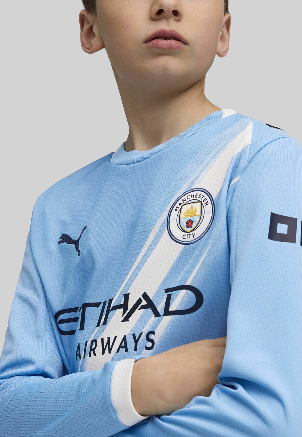 Спортивная футболка MANCHESTER CITY 25/26 LANGARM Puma, синий — фото 4