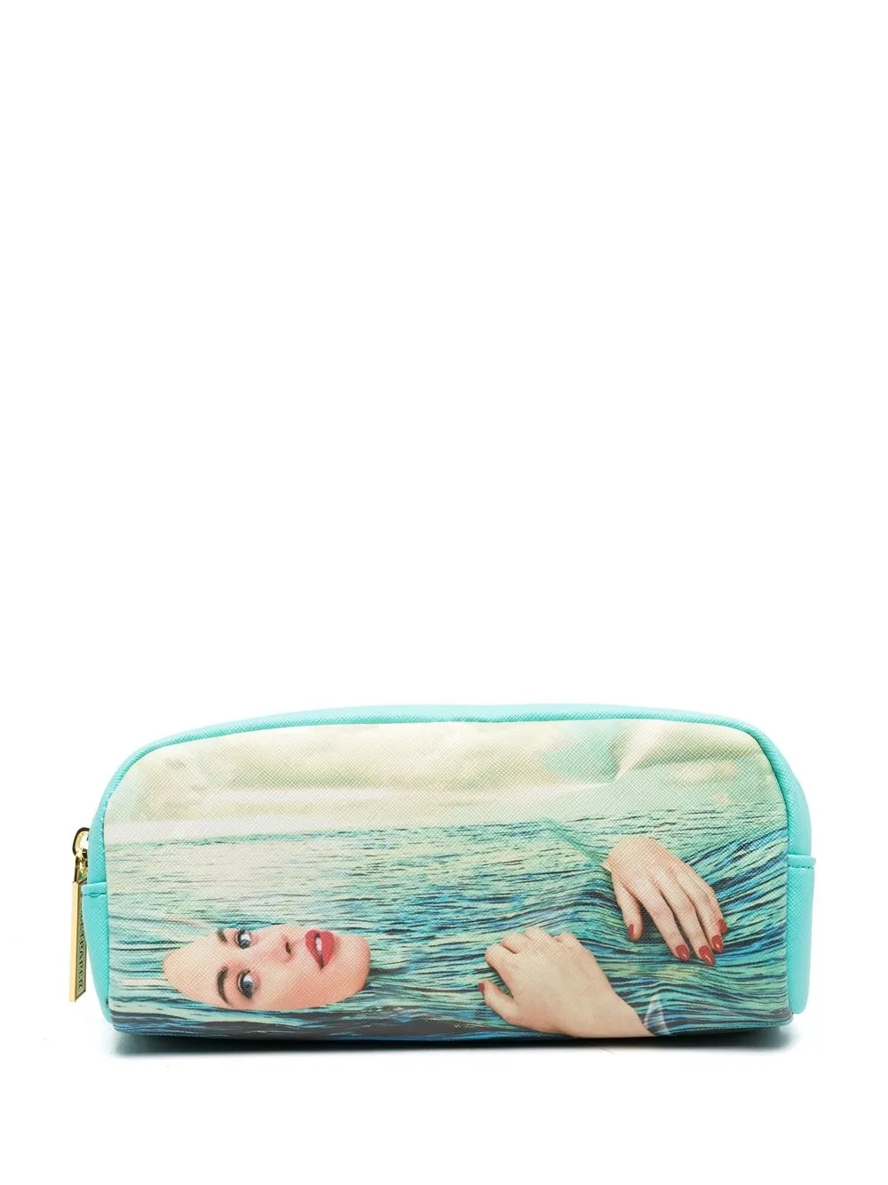 

Несессер с принтом Sea Girl Seletti, синий