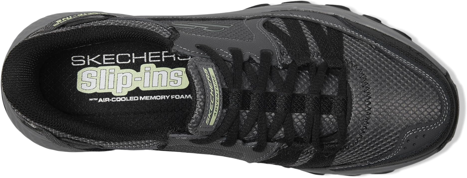 Кроссовки SKECHERS Dynamite AT Escapar Hands Free Slip-in, Charcoal/Black — фото 2