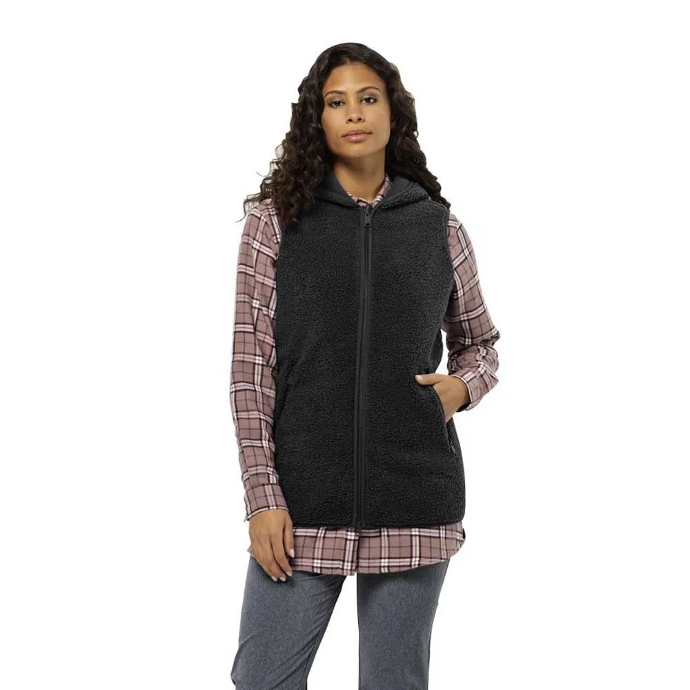 

Жилет Jack Wolfskin High Curl Long, коричневый