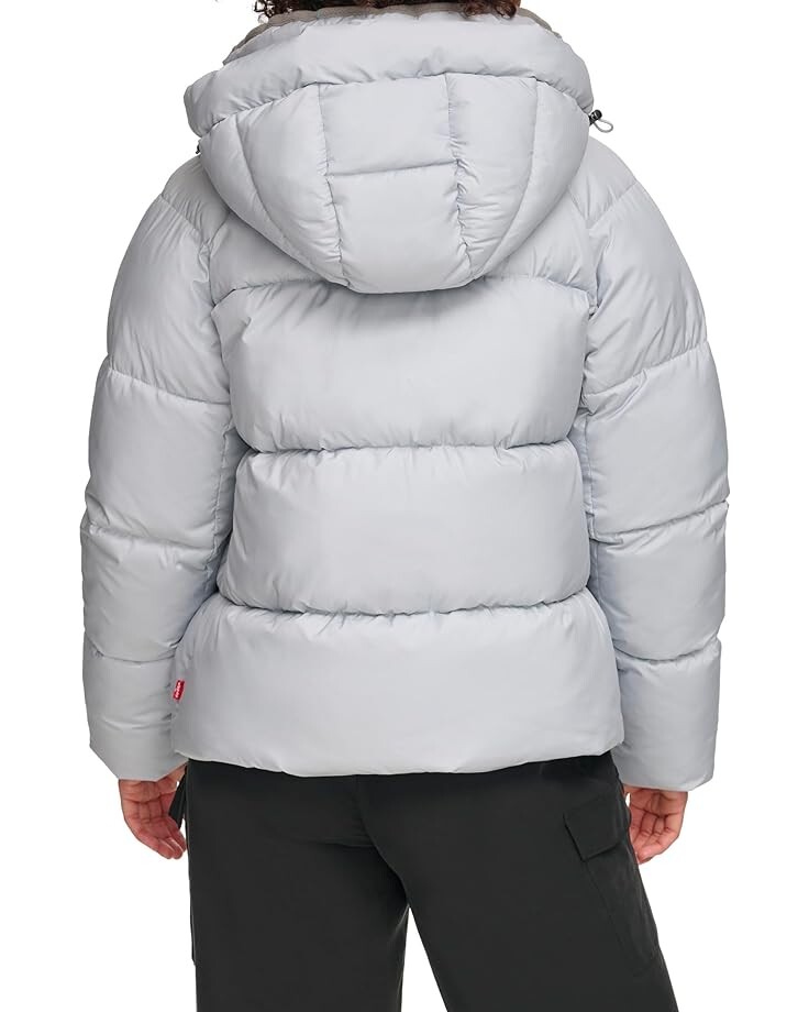 

Пуховик Levi's Quilted Hooded Bubble Puffer, цвет Pale Blue