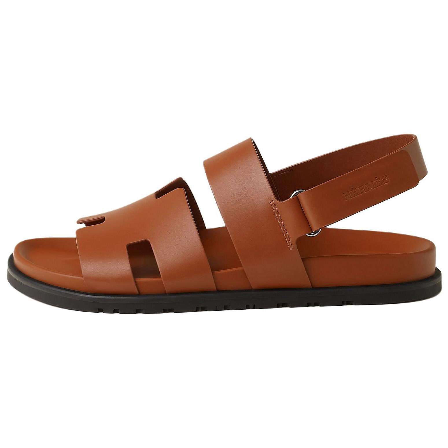 

HERMES Сандалии Genius One Strap, мужские, коричневые