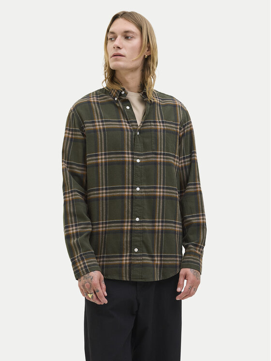 

Рубашка regular fit Classic Flannel 12278406 Jack&Jones, зелёный