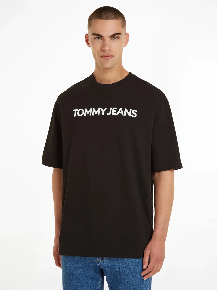 

Футболка Tommy Jeans "TJM OVZ BOLD CLASSICS TEE EXT", с круглым вырезом, черный