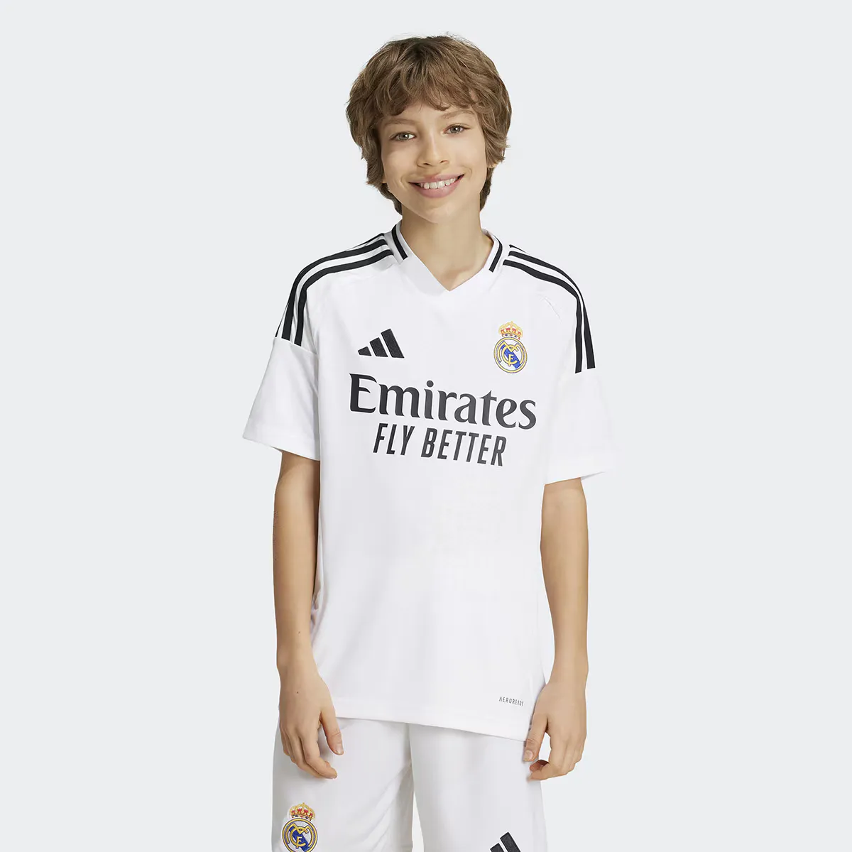 

Футболка Adidas Kids' Home ФК «Реал Мадрид» 2024-2025, белый