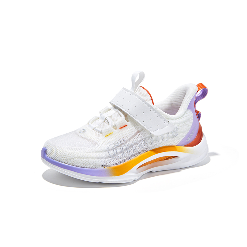 

Износостойкие дышащие легкие амортизирующие низкие ботиночки для малышей GINOBLE, белый/фиолетовый