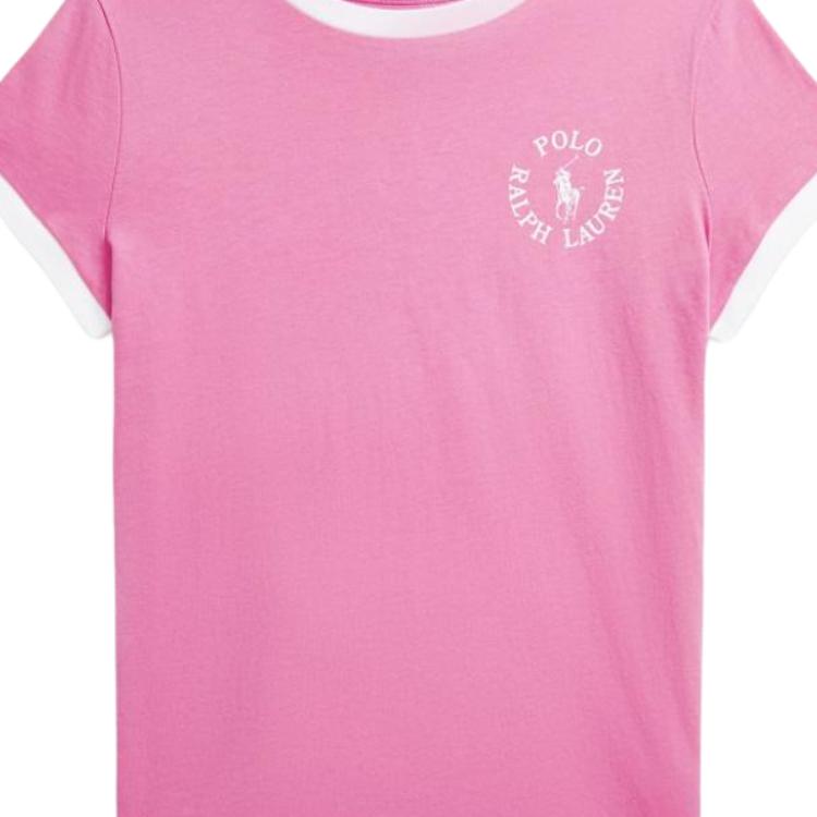 Polo Ralph Lauren Футболка розовая детская — фото 4