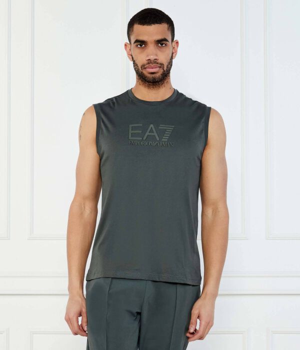 

Майка Regular fit Ea7, зеленый
