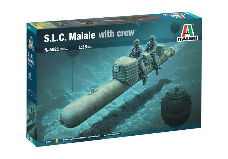 

Пластиковая модель лодки S.L.C. МАИАЛЕ с экипажем 1/35 Italeri