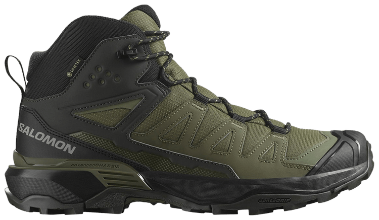 

Кроссовки Salomon X Ultra 360 Mid GORE-TEX 'Olive Night', зеленый