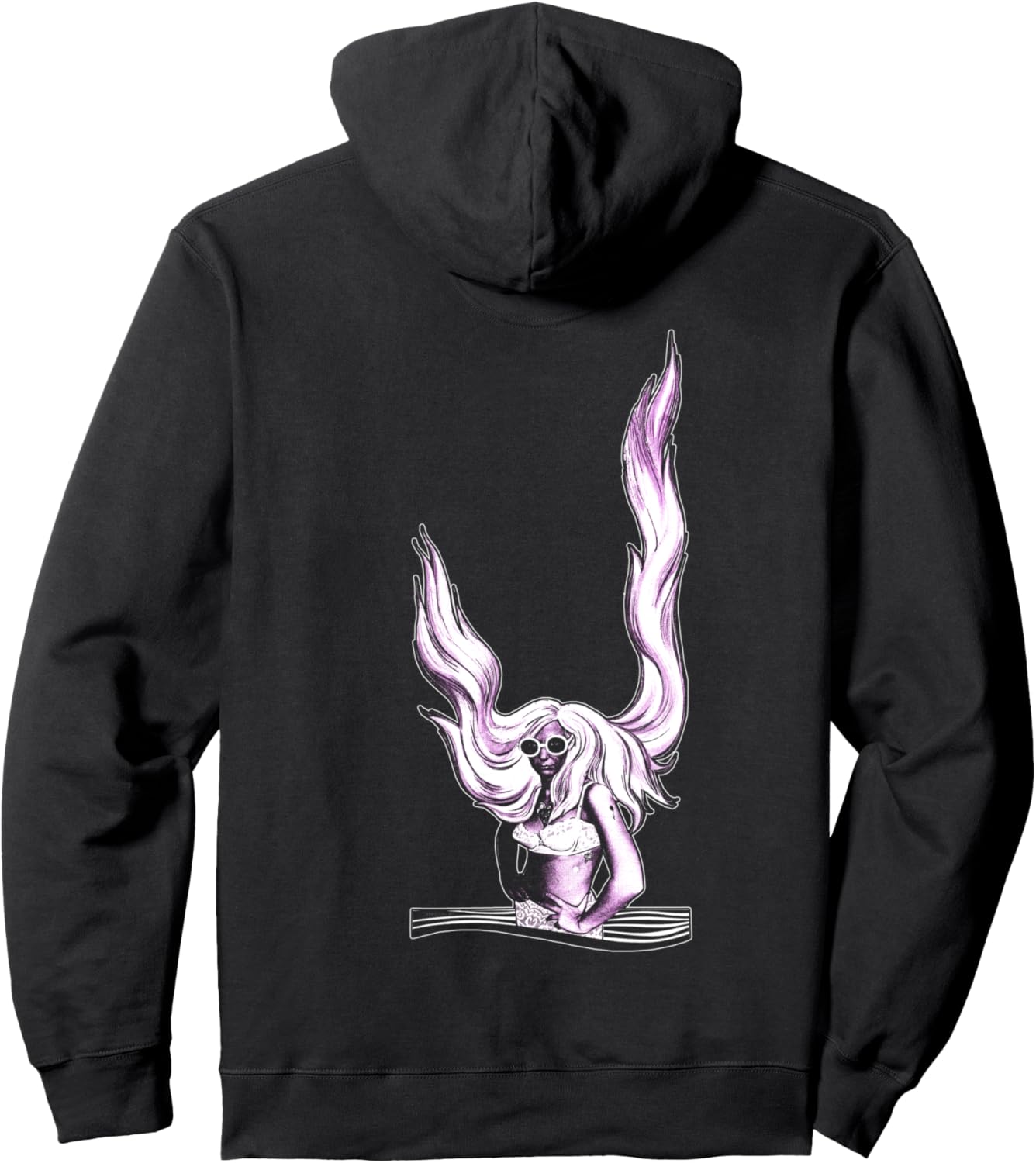 

Худи в стиле ретро Рапунцель, черное Future Retro