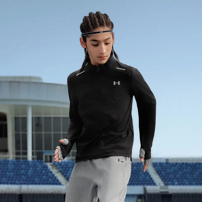 Футболка детская Stretch Under Armour черный — фото 4