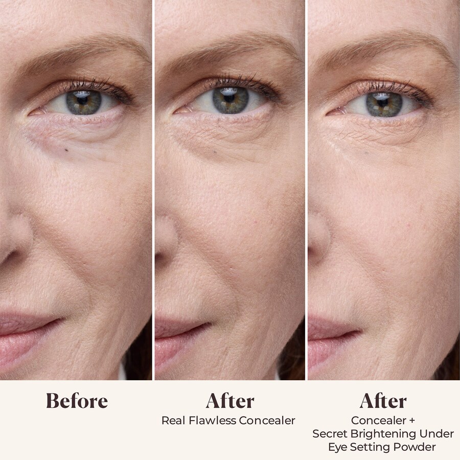 Осветляющая корректирующая пудра для фиксации макияжа под глазами Secret Brightening Color Correcting Longwear Under Eye Setting Powder Laura Mercier, 0.141 oz/4 g, Translucent — фото 2