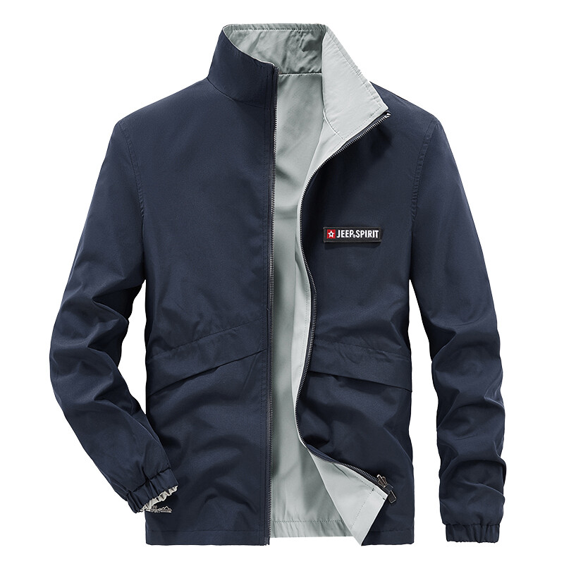 

Куртка унисекс Jeep Spirit, цвет Dark Blue - Light Gray