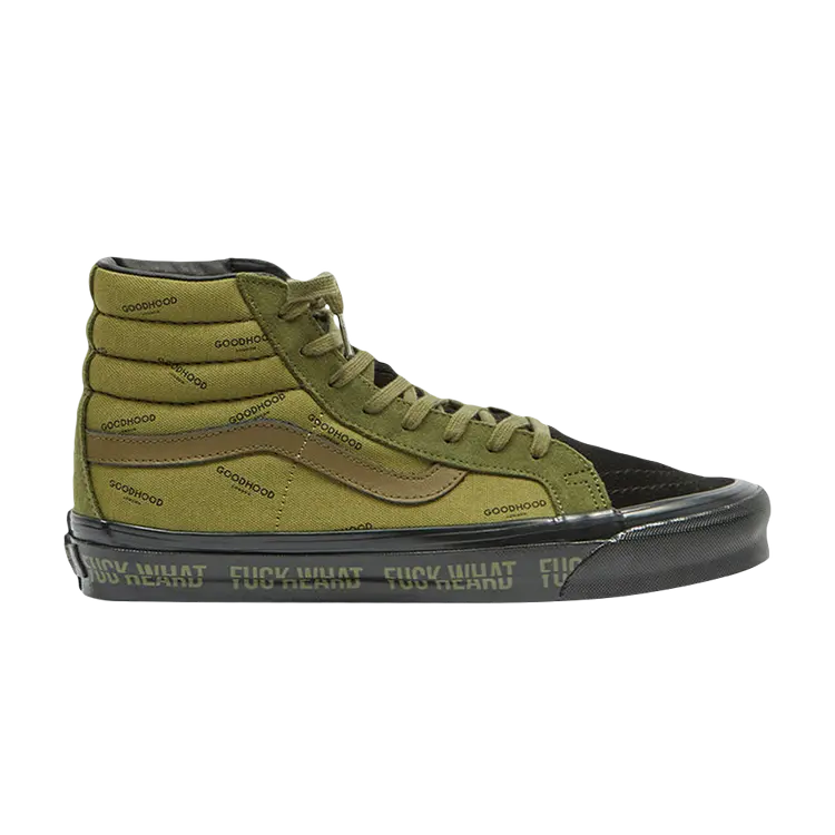 

Кроссовки Vans Goodhood x OG Sk8-Hi LX, зеленый