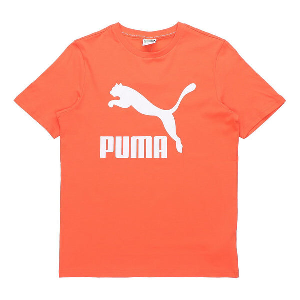 

Футболка classics logo t-shirt 'orange white' Puma, оранжевый