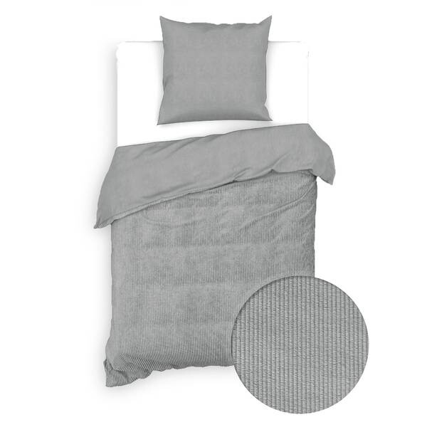 

Постельное белье Zo!Home Velluto a Coste, 220x1x140 см цвет lava grey