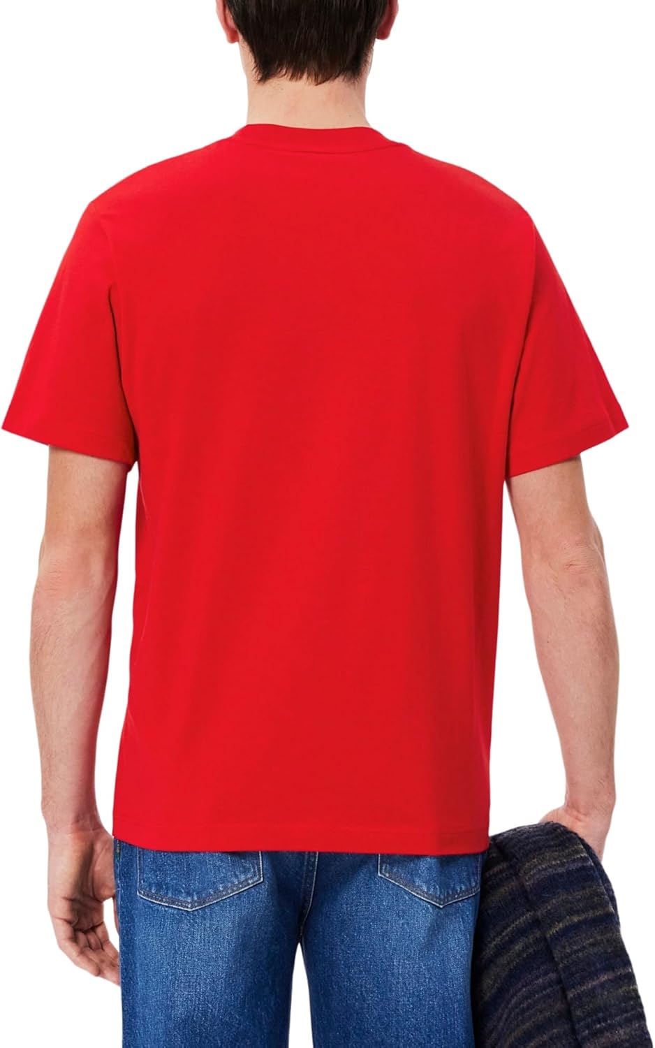 Мужская хлопковая футболка Lacoste, Red — фото 3