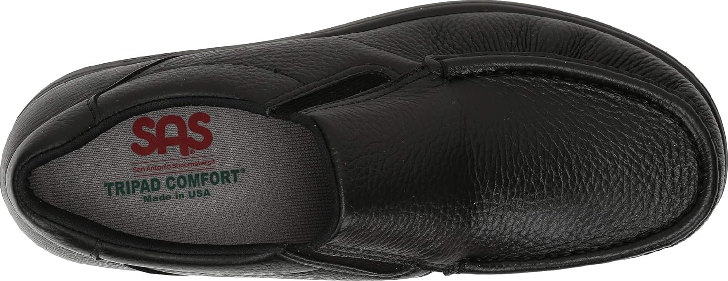 Удобные лоферы SAS Side Gore Slip On, черный — фото 2