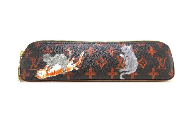 

Louis Vuitton Сумочка Элизабет с монограммой и катаграммой, коричнево-оранжевая
