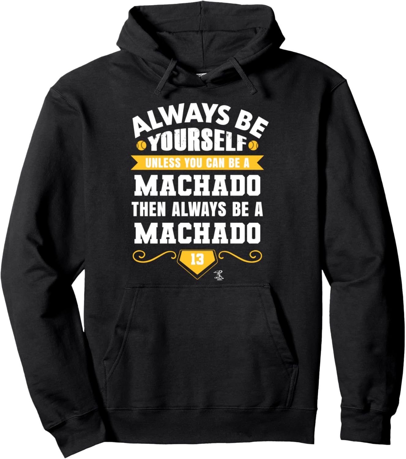 

Худи Manny McChad Always Be Your Own Gameday Ballpark Mvp, черный