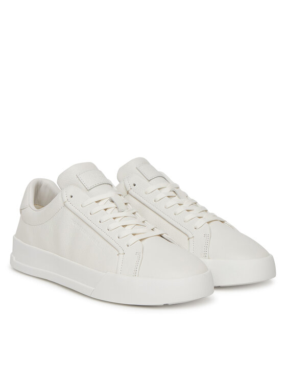 Кроссовки Court Best Tumbled Lth FM0FM05324 Tommy Hilfiger, экрю — фото 2