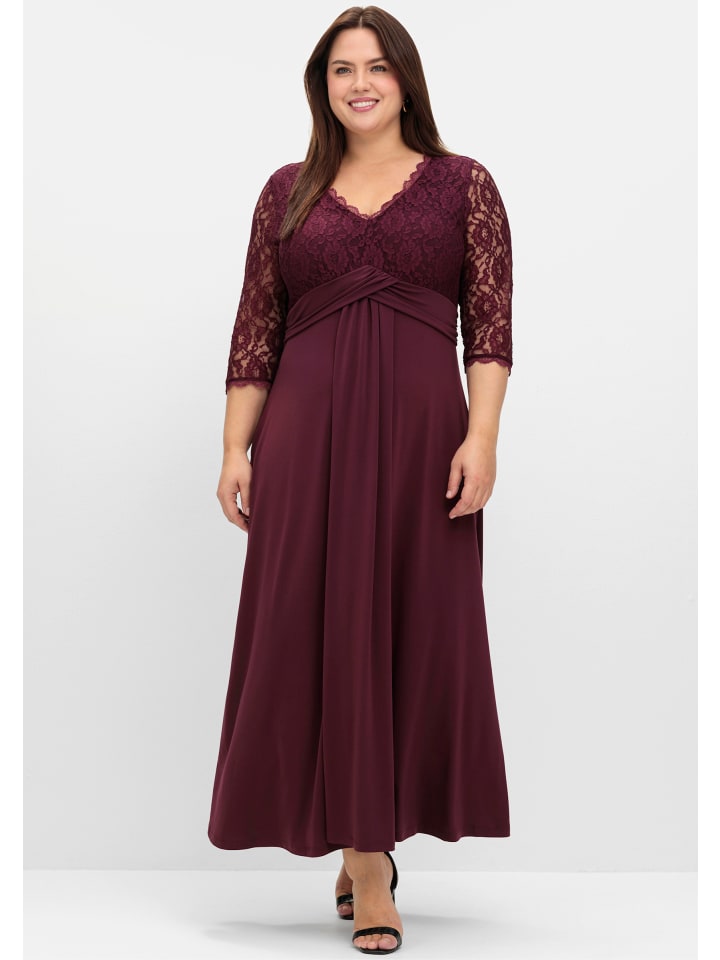 

Платье sheego, бордовый