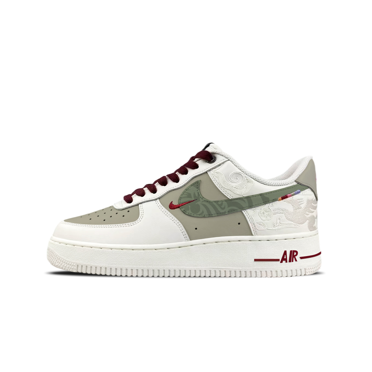 Air Force 1 BNK Celestial Horse Auspicious Clouds устойчивые к истиранию дышащие низкие скейтборд-кроссовки Unisex Nike, sky horse auspicious cloud-shopping bag — фото 3