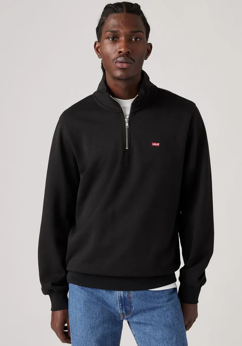 Толстовка Levi's "ОРИГИНАЛЬНАЯ МОЛНИЯ HM 1/4", цвет Minimal Black — фото 2