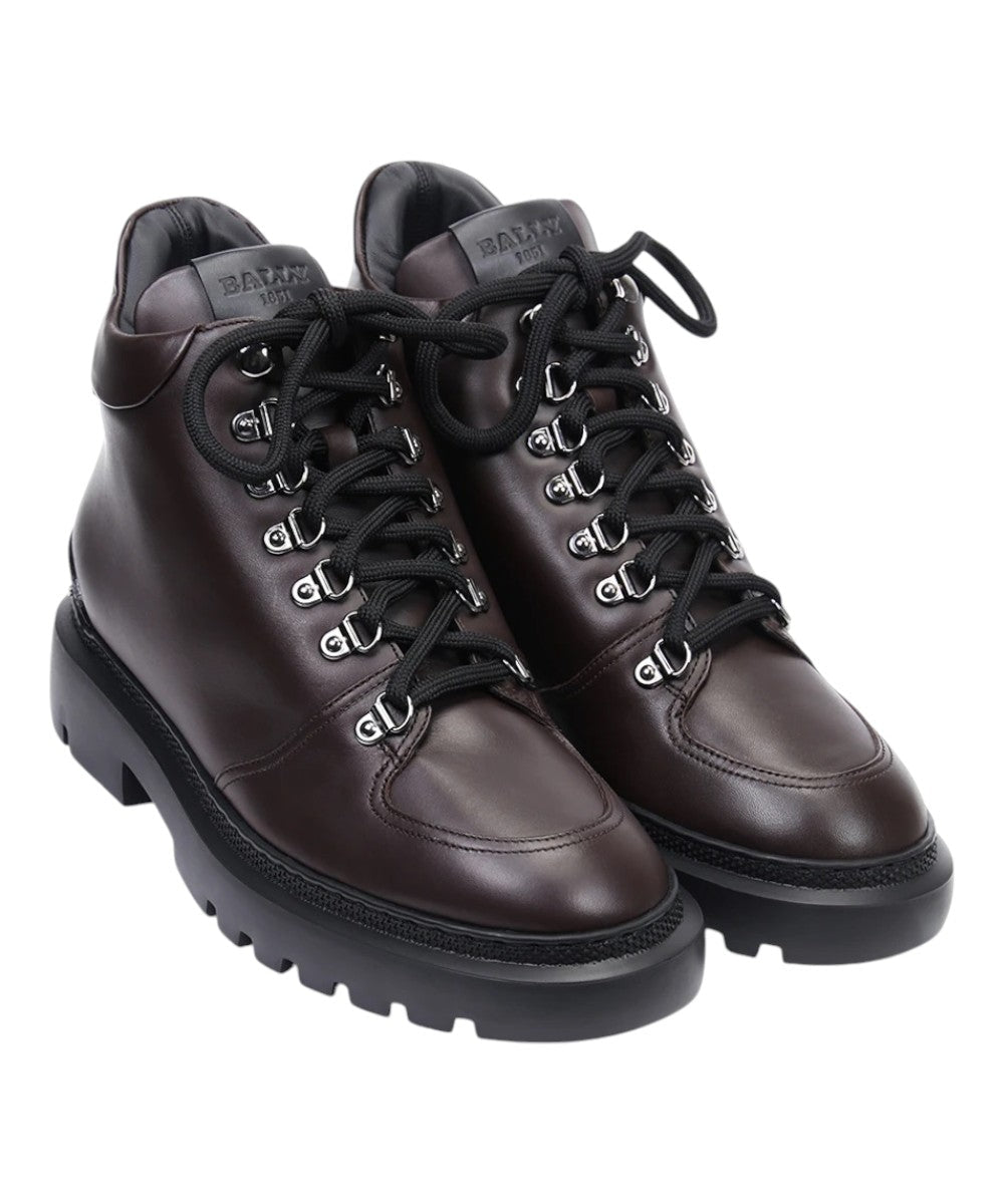 Женские ботинки Bally Valiant 6239429 из гладкой кожи Ebano Calf, коричневый