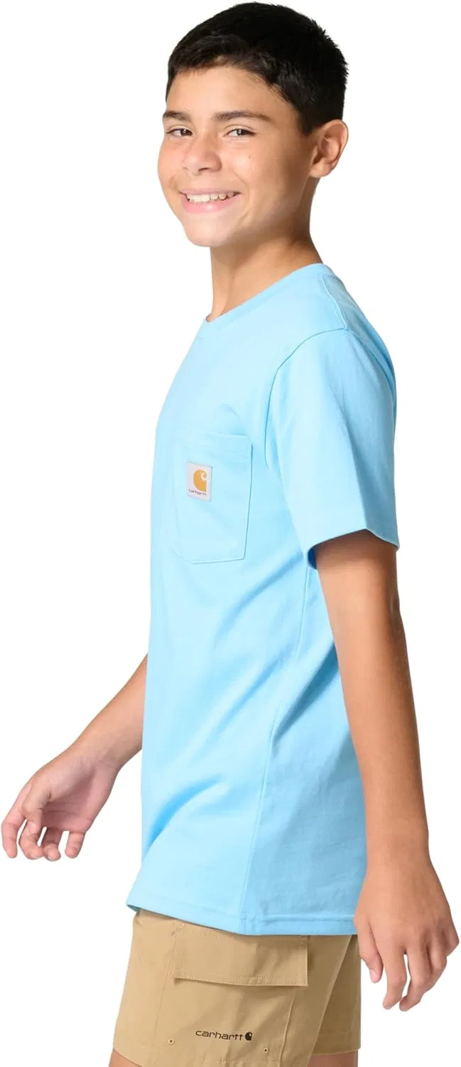 Футболка детская с карманом Carhartt, Blue Horizon — фото 2