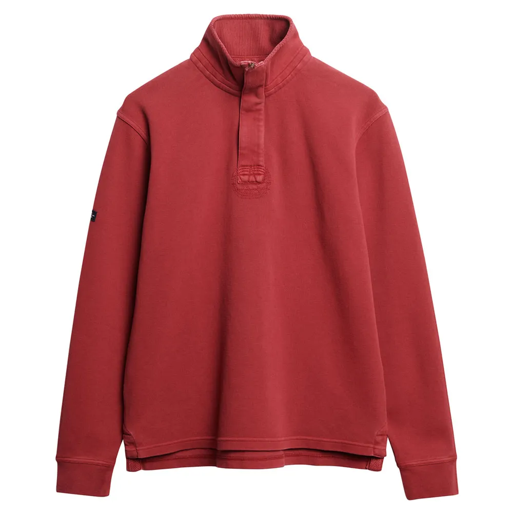 

Толстовка Superdry Cotton Classic Pique Henley, красный