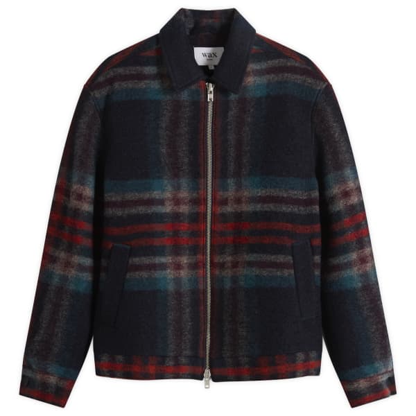 

Пиджак из шерсти в клетку Wax London, темно-синий/мультиколор