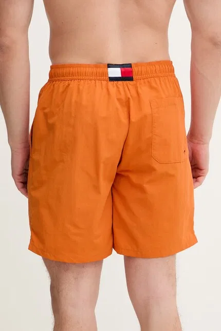 Плавки с логотипом Tommy Hilfiger, оранжевый — фото 3