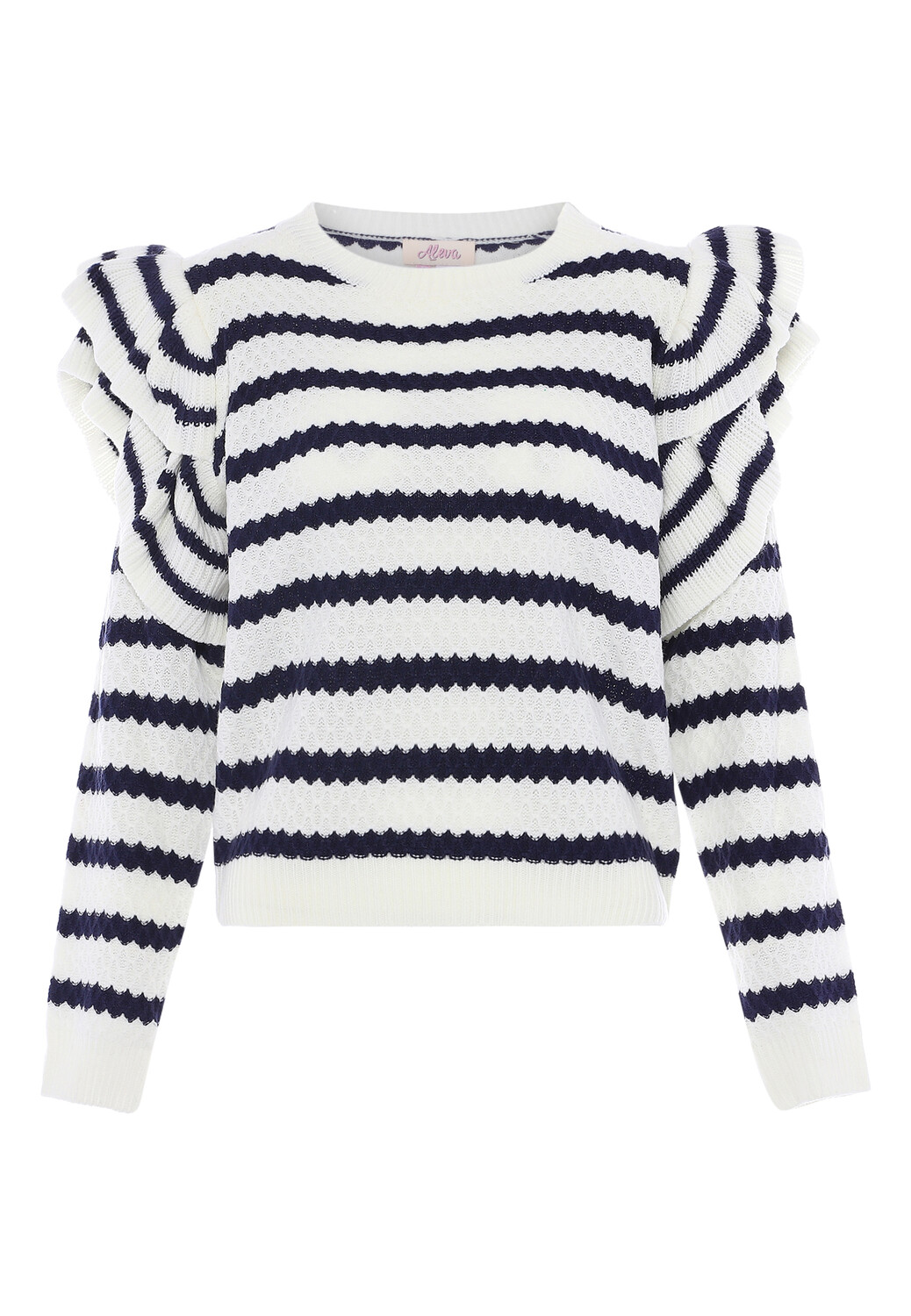 

Свитер aleva Sweater, цвет WOLLWEISS MARINE