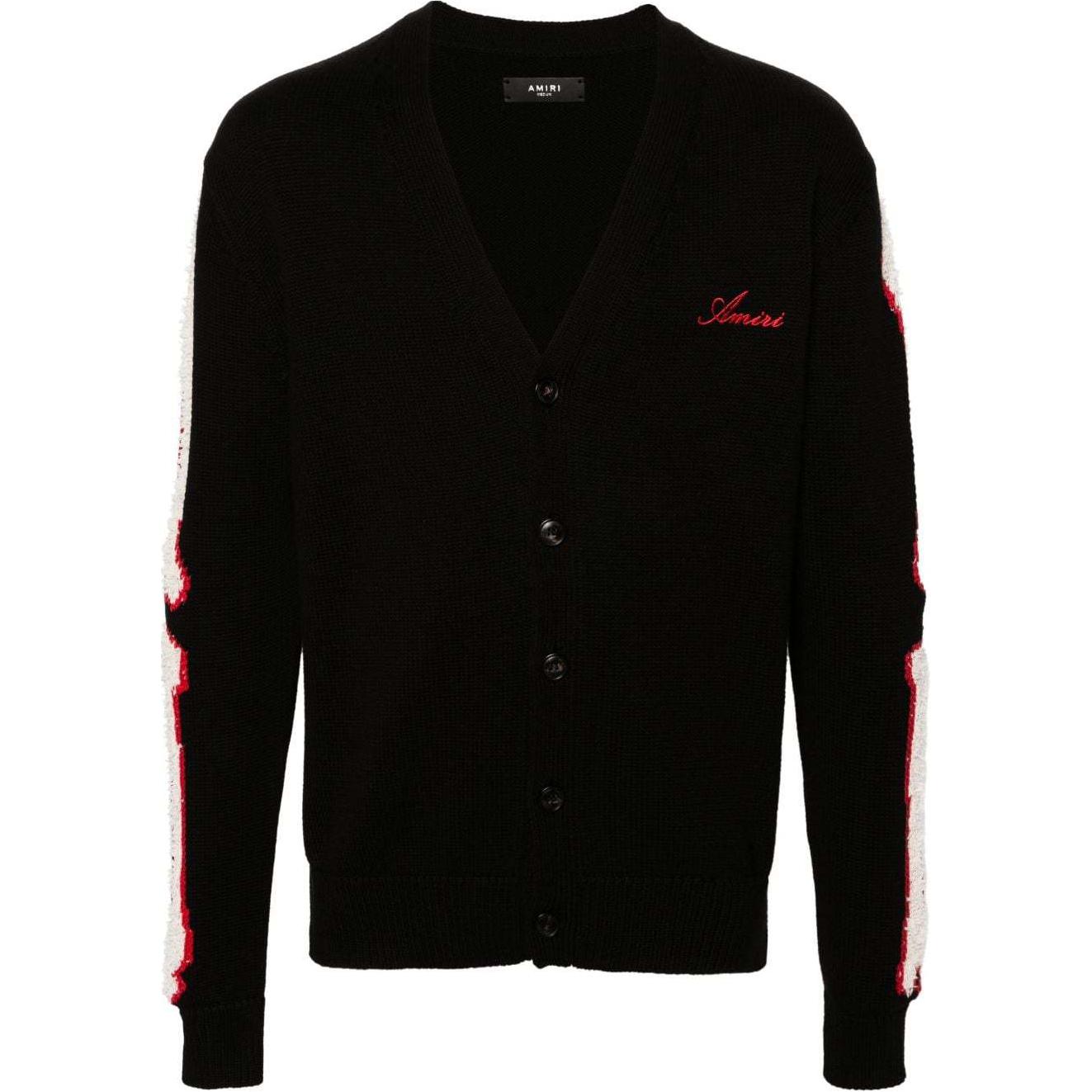 

Вязаный кардиган Bones AMIRI, черный