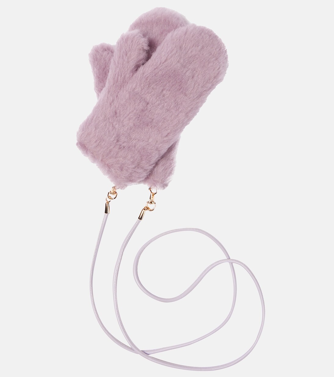 

Плюшевые варежки омбрато Max Mara, фиолетовый