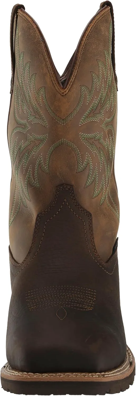 Мужские водонепроницаемые вестерн-сапоги Ariat Hybrid Rancher BOA, коричневый — фото 3
