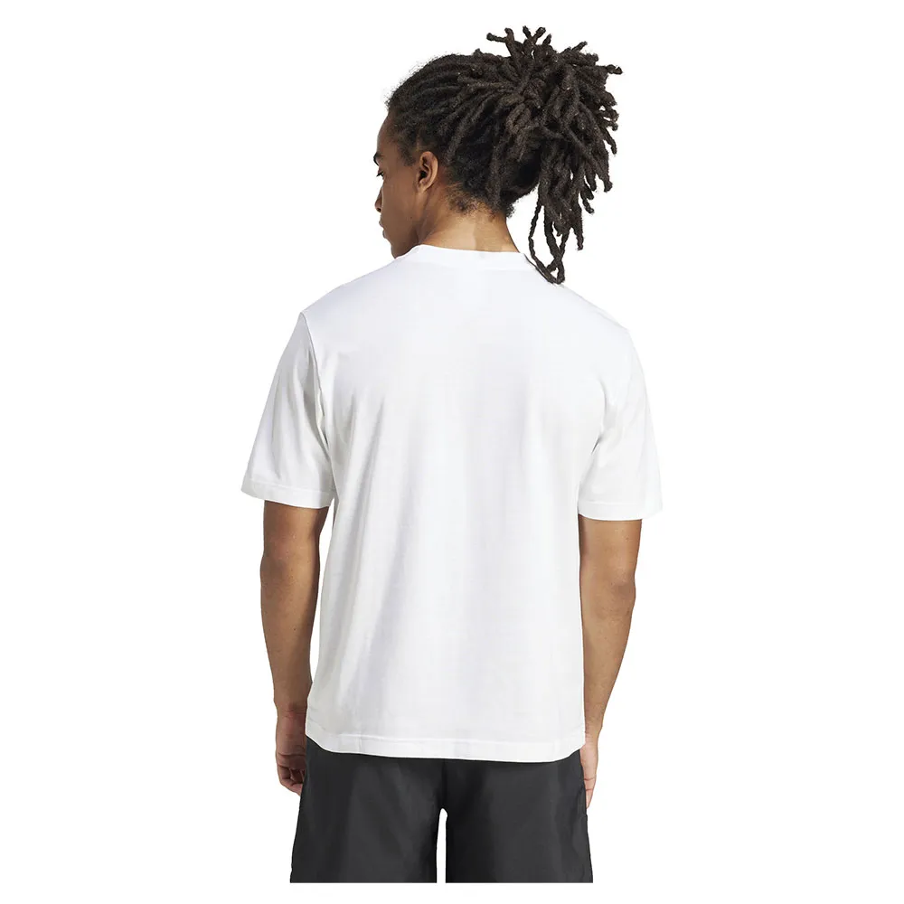 Футболка с коротким рукавом adidas Essentials Small Logo Single Jersey, белый — фото 2