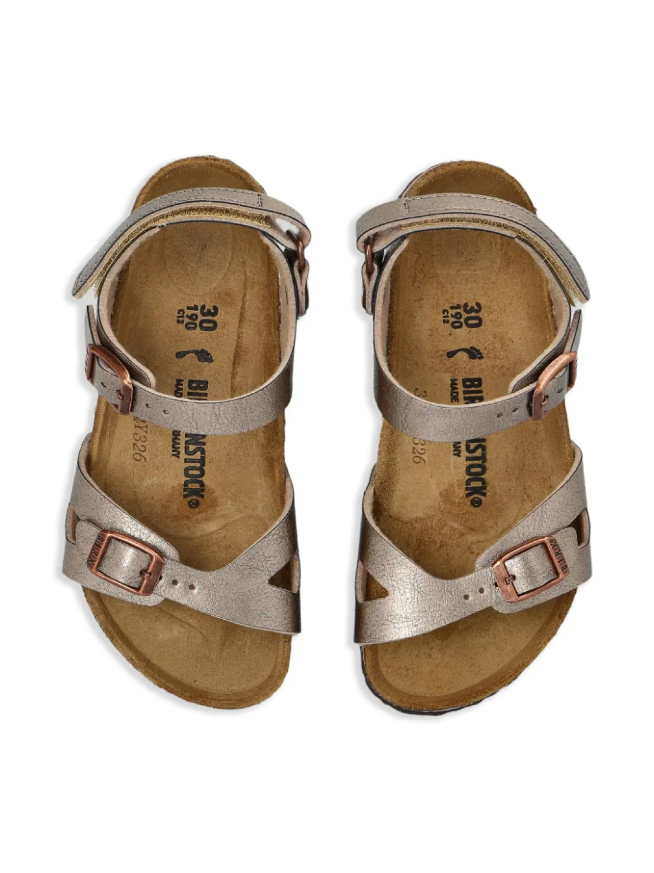 Сандалии Рио Birkenstock Kids, золотой — фото 4