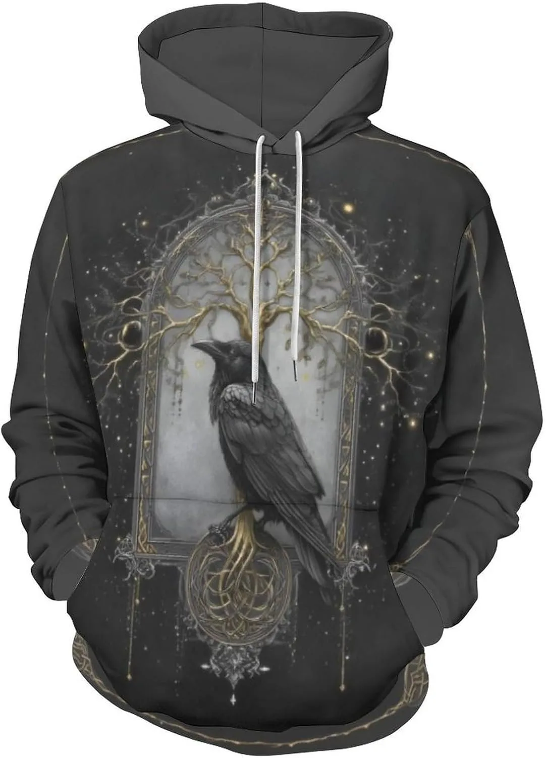 

Мужская худи с 3D принтом "викинг" Plus Size DUOLIFU