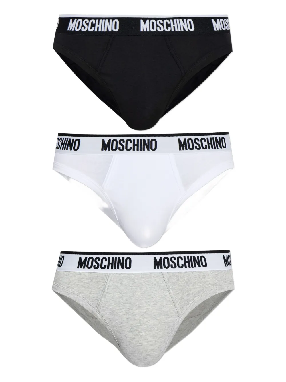 

Трусы с логотипом на ленте (упаковка из трех штук) Moschino, черный