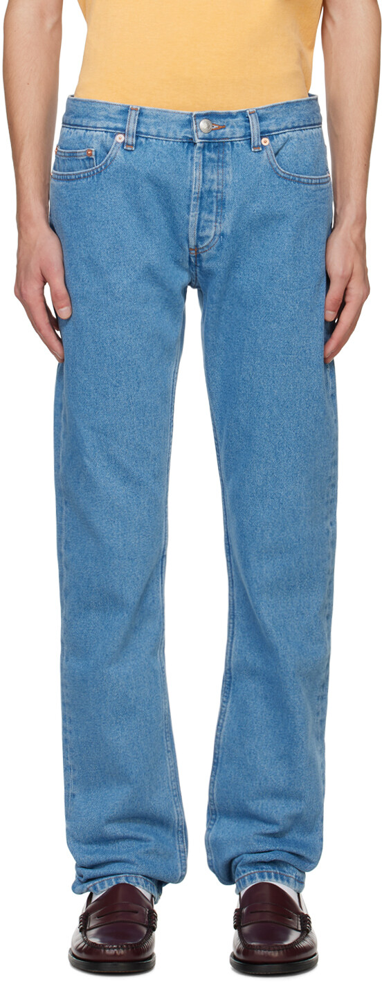 

Синие джинсы New Standard A.P.C., Washed indigo