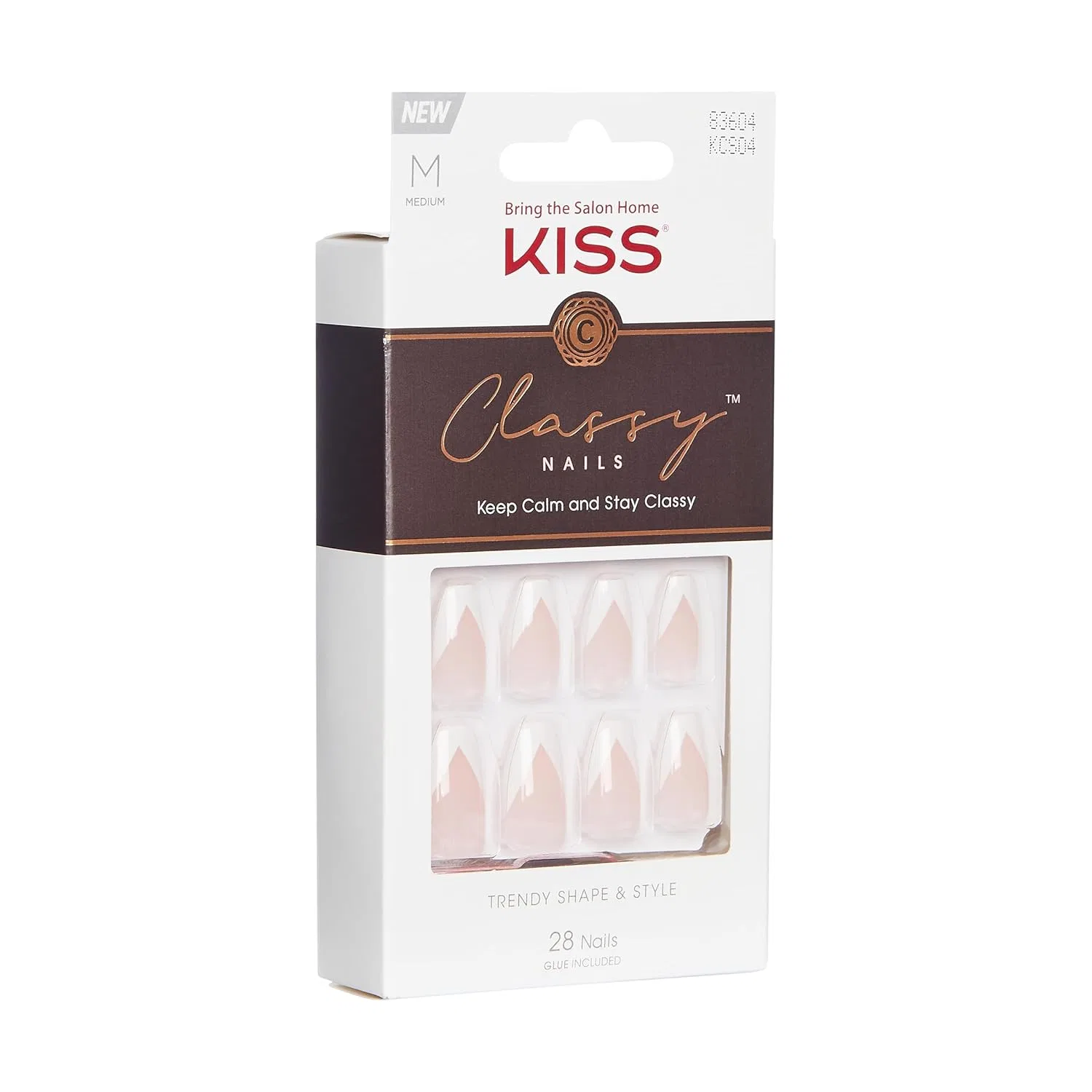 Накладные ногти KISS Classy Nails Silk Dress Medium Kiss, Pink — фото 4