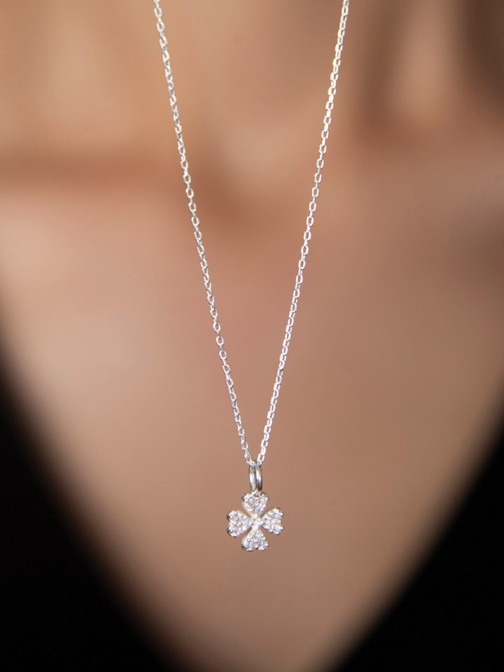 

Heliophilia Серебряное ожерелье с подвеской - (Д)43 см