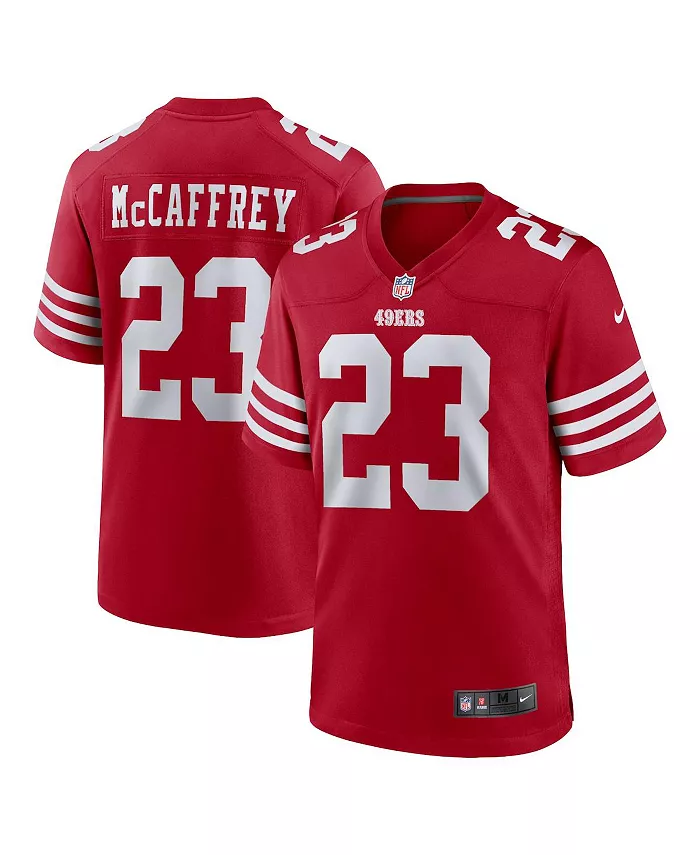 

Мужская игровая футболка Christian McCaffrey в цвете scarlet команды San Francisco 49ers Nike