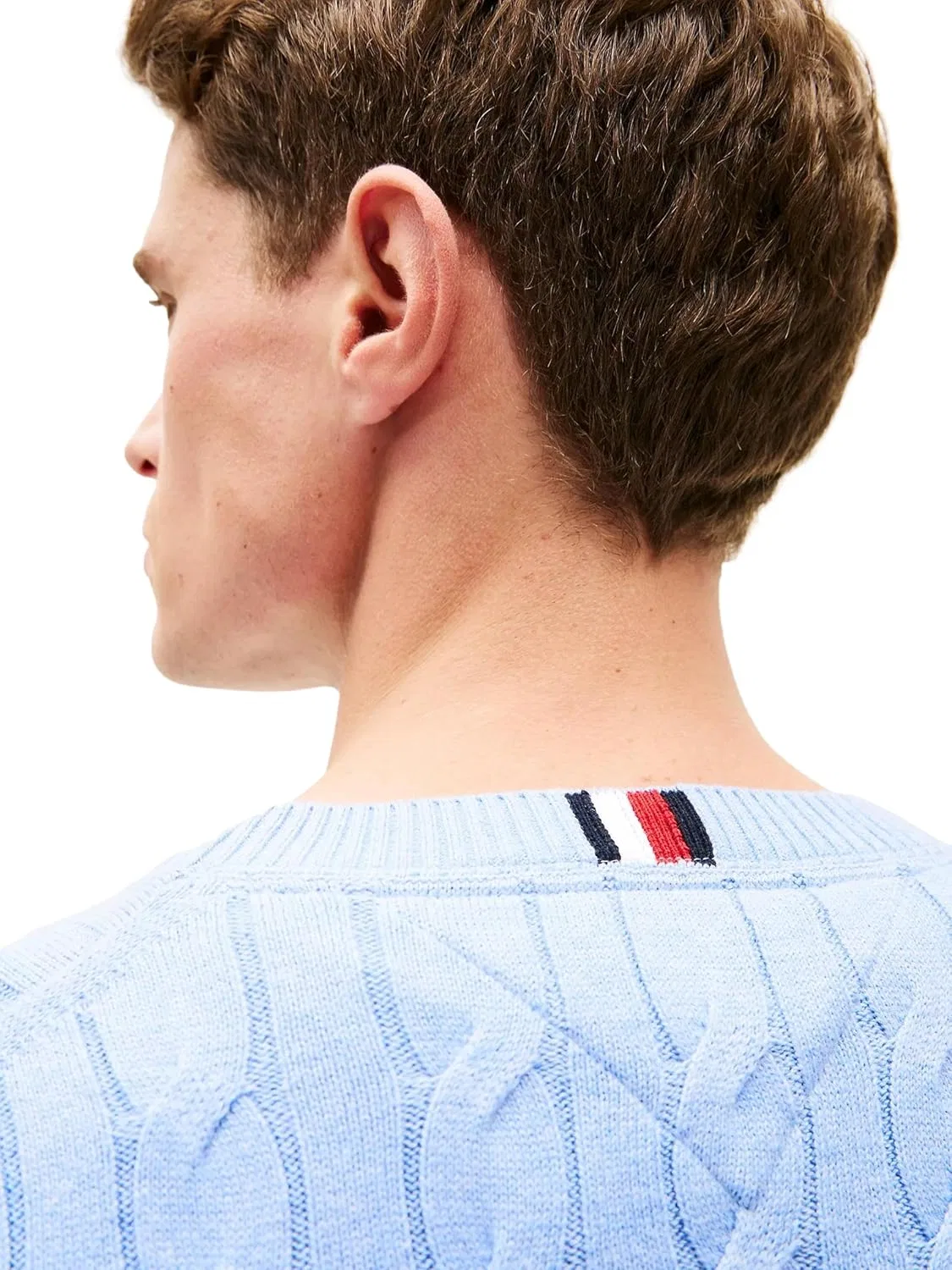 Свитер Tommy Hilfiger Men's Iconic Cable Knit из коллекции 2024, синий — фото 3