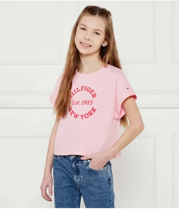Футболка loose fit Tommy Hilfiger, розовый